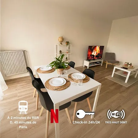 Le Lumineux - T3 63m2 - Gare Proche - Boisson Chaude Appartement *